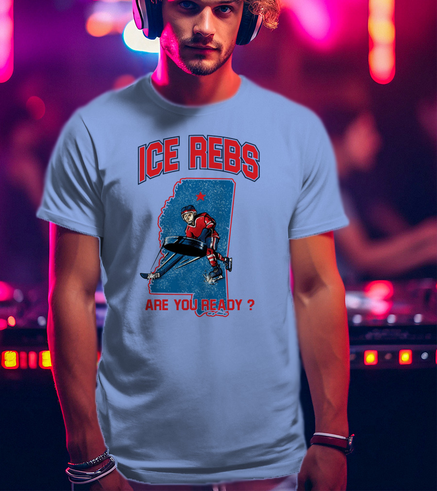 Ole Miss Ice Hockey Ice Rebs Are You Ready? T-Shirt