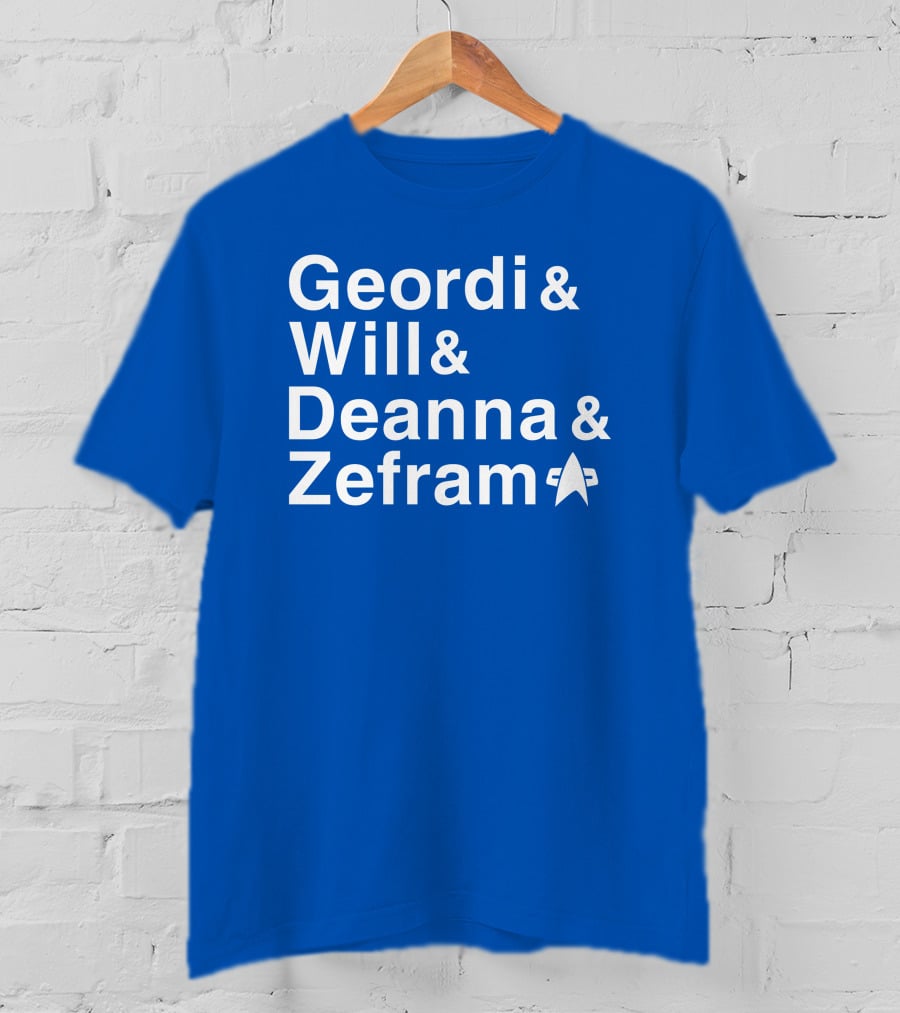 Geordi And Will And Deanna And Zefram Star Trek T-Shirt