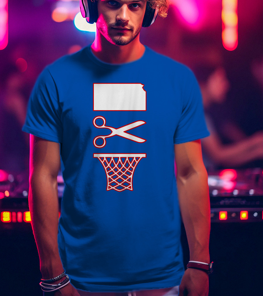 Rock Chalk Blog Kansas Jayhawks Net Cutting Victory T-Shirt