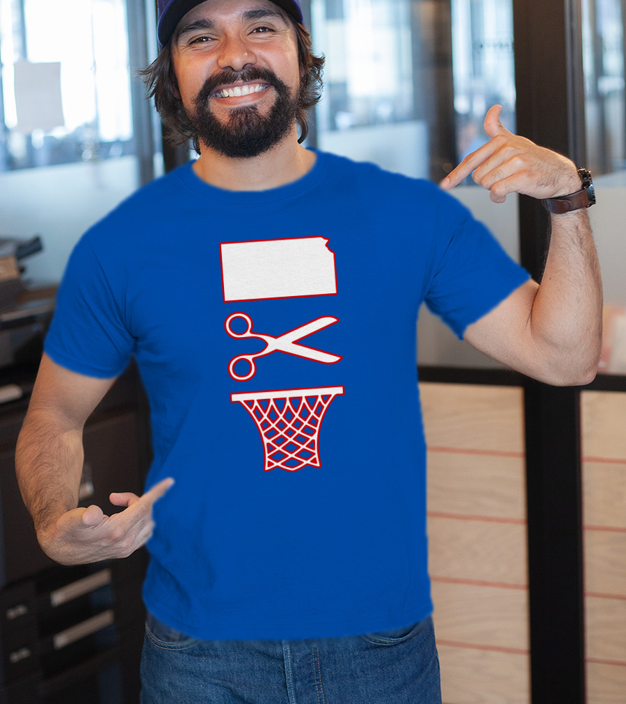 Rock Chalk Blog Kansas Jayhawks Net Cutting Victory T-Shirt