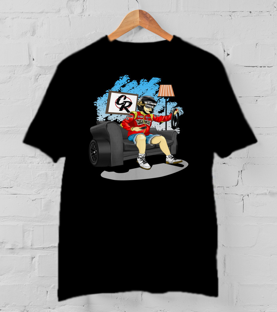 Couch Racer Brett Griffin Racing Fan Couch Racer Merch T-Shirt