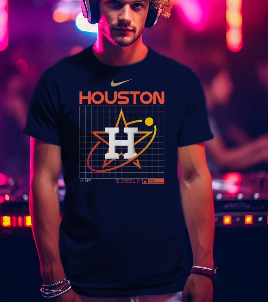 HOUSTON Astros Space City Houston TX MLB The Eagle Has Landed T-Shirt