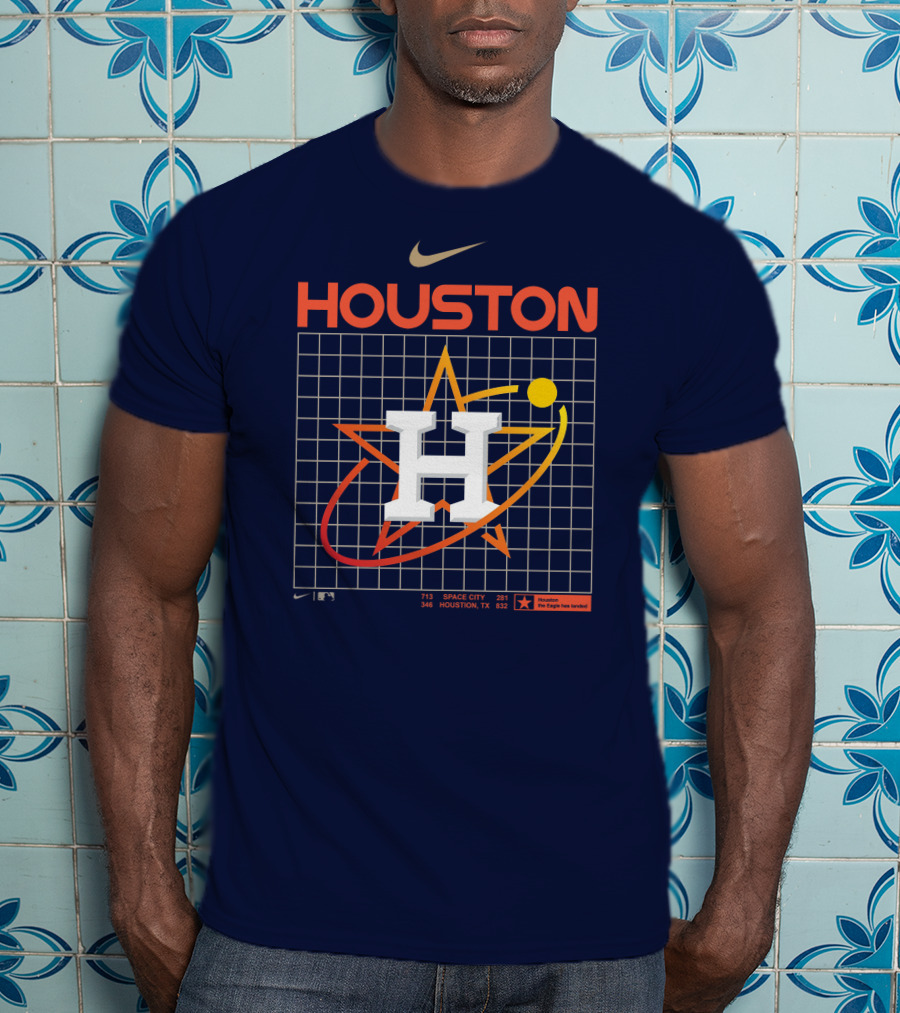 HOUSTON Astros Space City Houston TX MLB The Eagle Has Landed T-Shirt