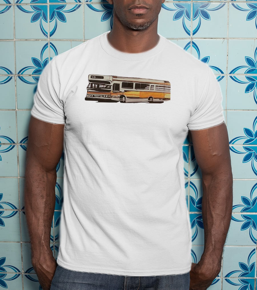 New Skool Merch Vintage Muni Bus 415 Route T-Shirt