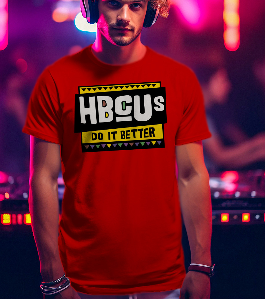 Hbcus Do It Better African Pattern Style T-Shirt