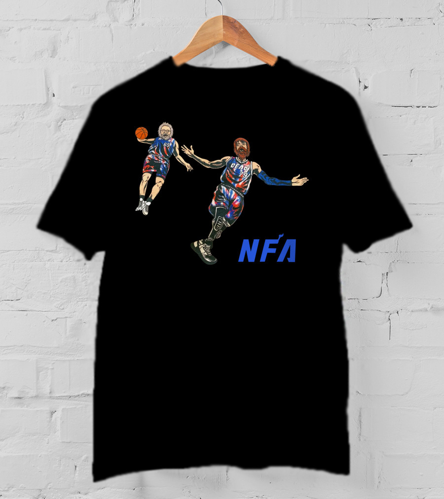 Big Cat NFA Jerry And Brent Dunk Dead 79 Basketball T-Shirt