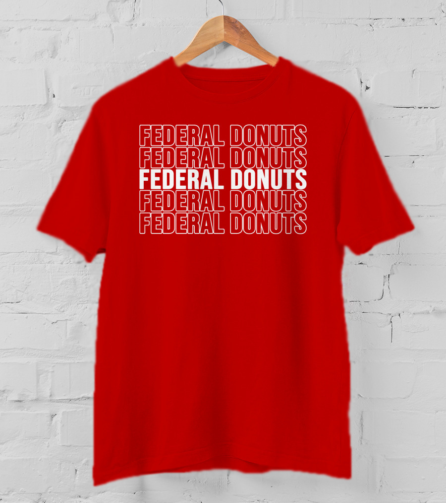 Federal Donuts Pattern Adam Sandler T-Shirt
