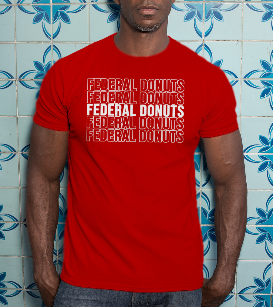 Federal Donuts Pattern Adam Sandler T-Shirt