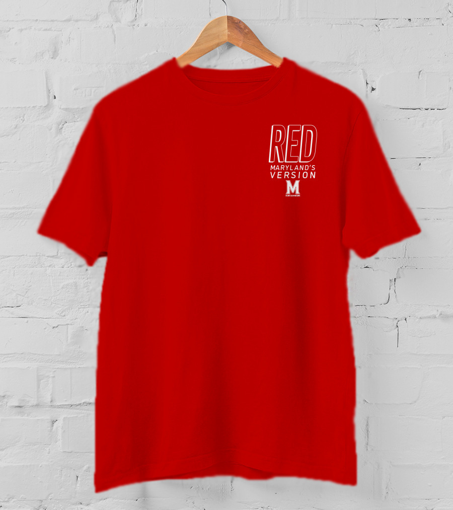 Red Maryland's Version TerrapinHoops M T-Shirt