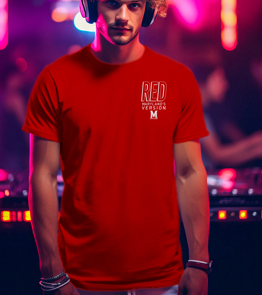 Red Maryland's Version TerrapinHoops M T-Shirt