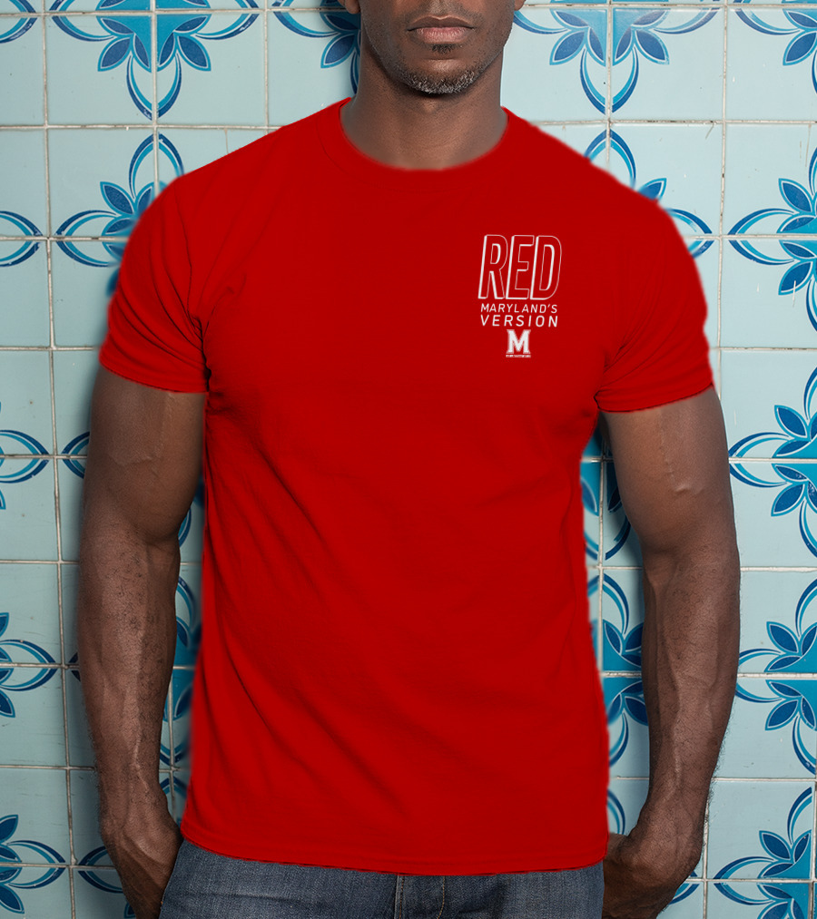 Red Maryland's Version TerrapinHoops M T-Shirt