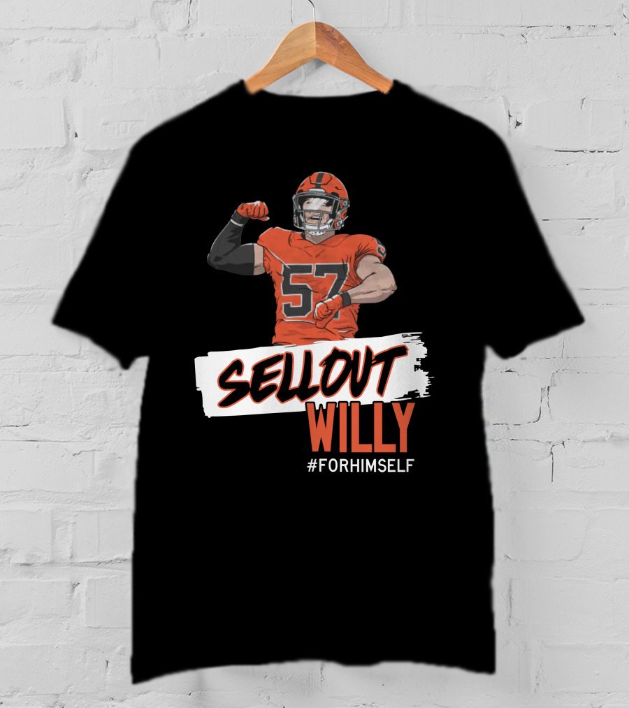 Sellout Willy Forhimself Barstoolsports Football Player T-Shirt