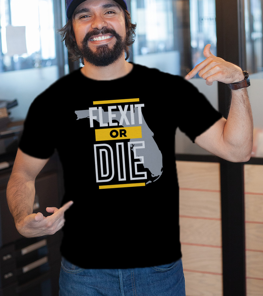 Flexit Or Die Florida Map Libertylockpod T-Shirt