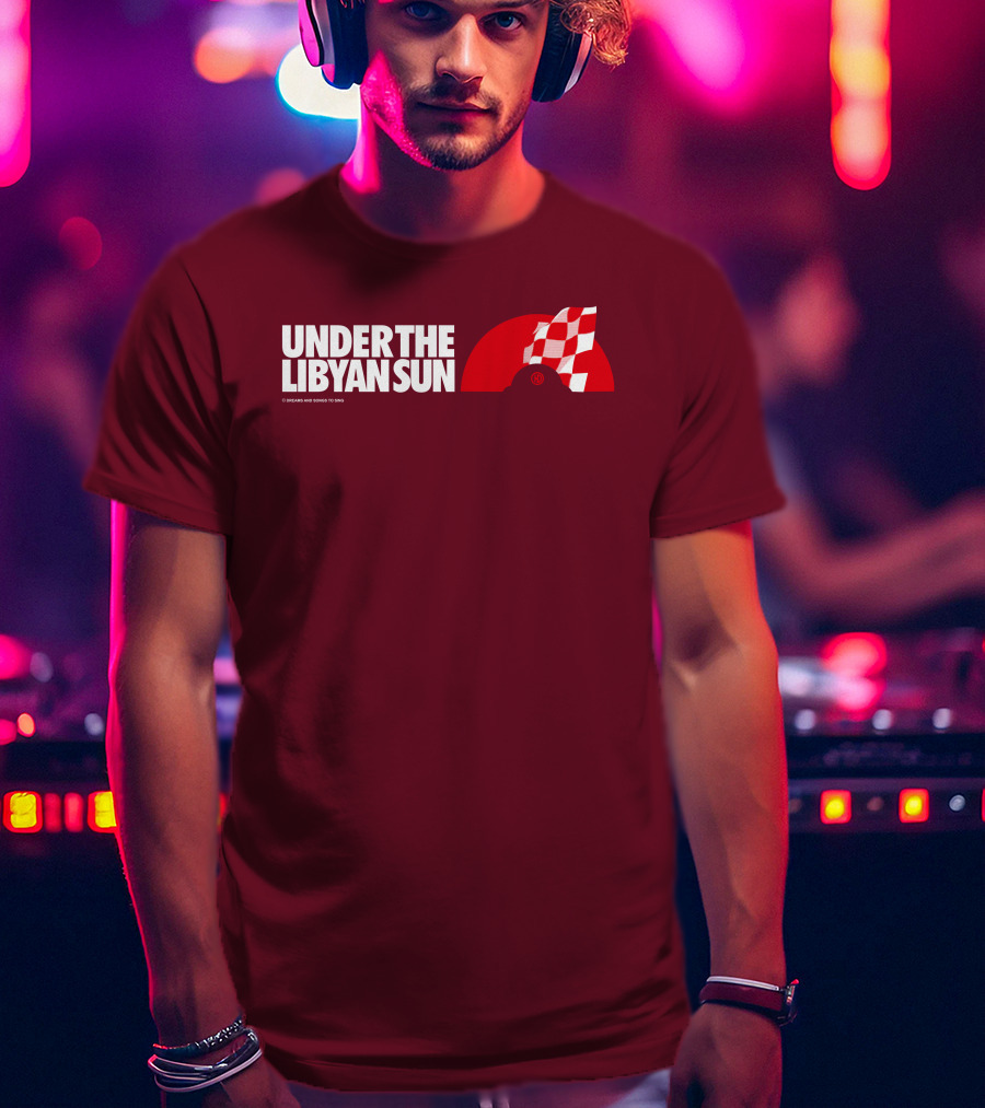 Ste Hoare Under The Libyan Sun Racing Checkered Flag T-Shirt