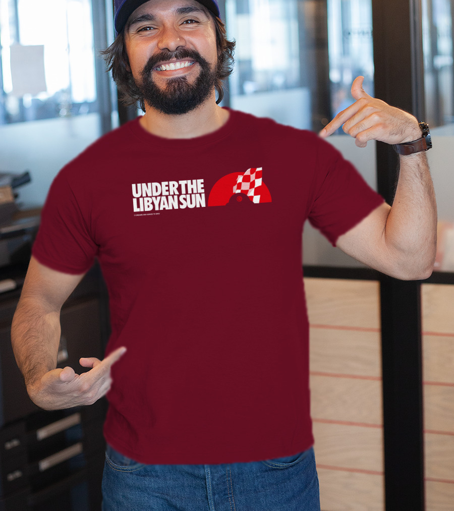 Ste Hoare Under The Libyan Sun Racing Checkered Flag T-Shirt