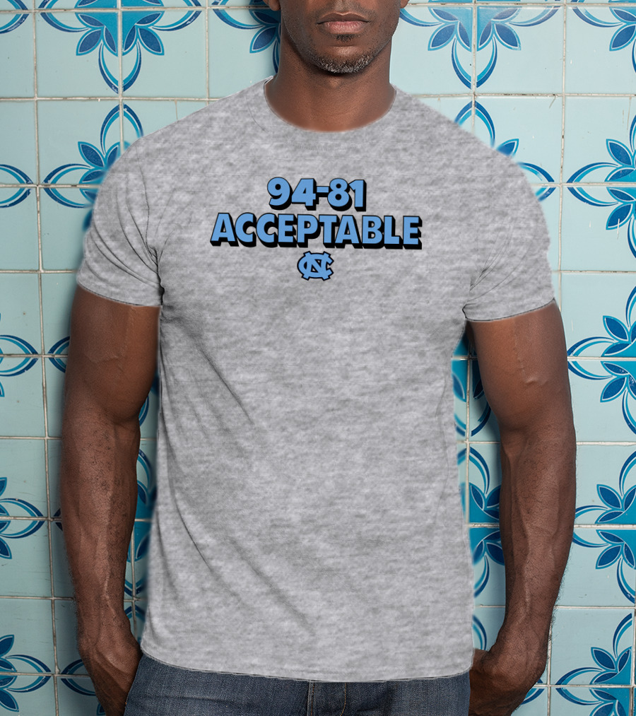 94-81 Acceptable North Carolina Basketball Darren Rovell Merch T-Shirt