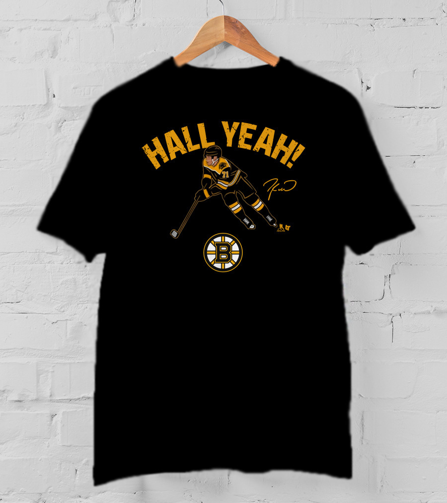 Bostonpro Shop Taylor Hall Yeah Bruins Hockey 71 T-Shirt
