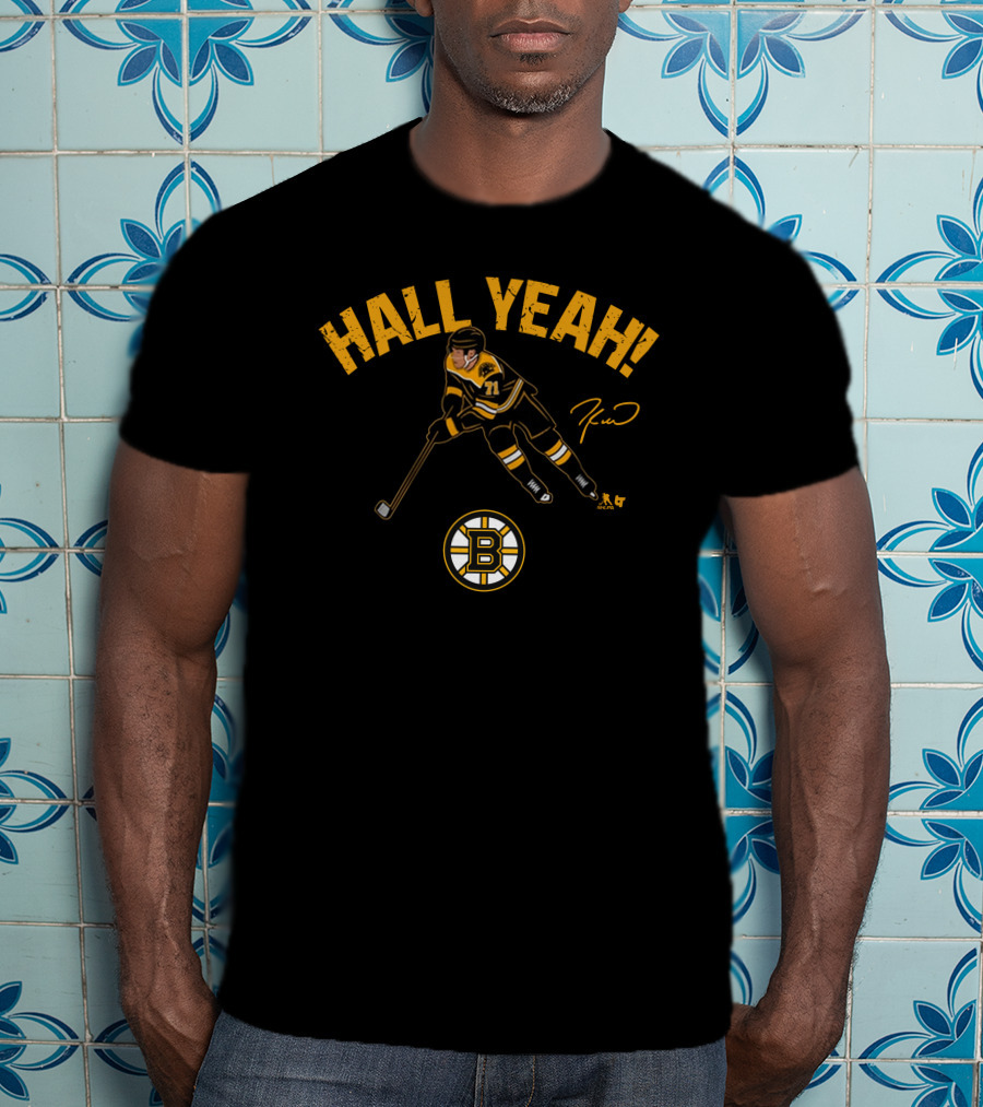 Bostonpro Shop Taylor Hall Yeah Bruins Hockey 71 T-Shirt