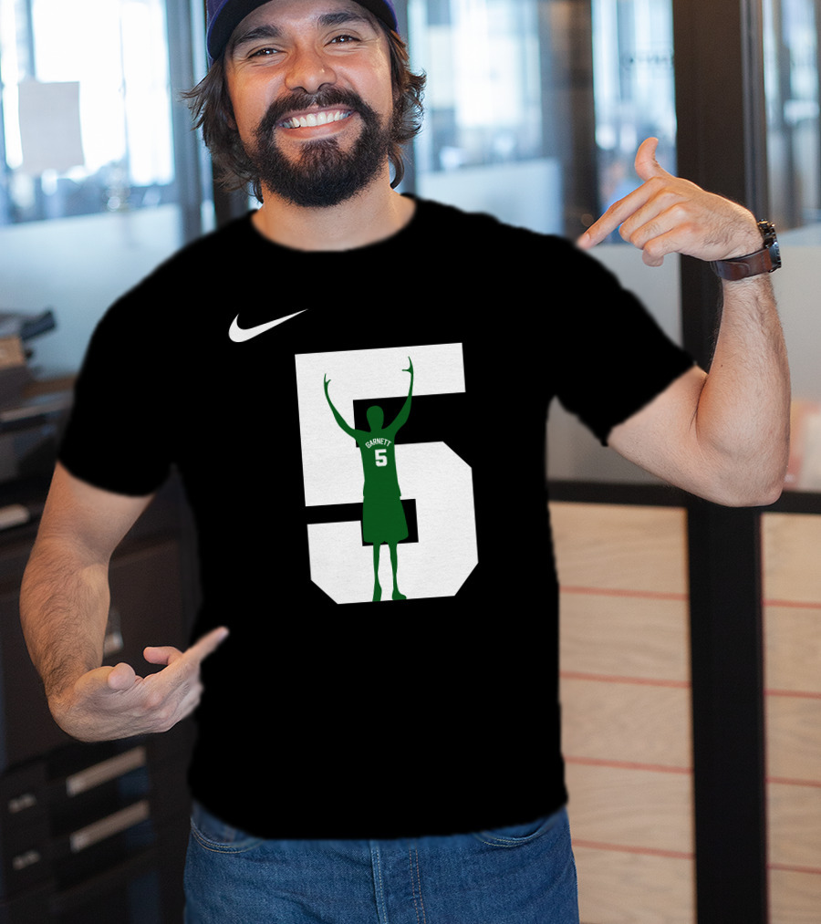 Kevin Garnett 5 Celtics NBC Sports Boston Honor T-Shirt