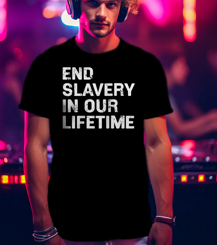 End Slavery In Our Lifetime Adam Wainwright Grace Covenant Church T-Shirt