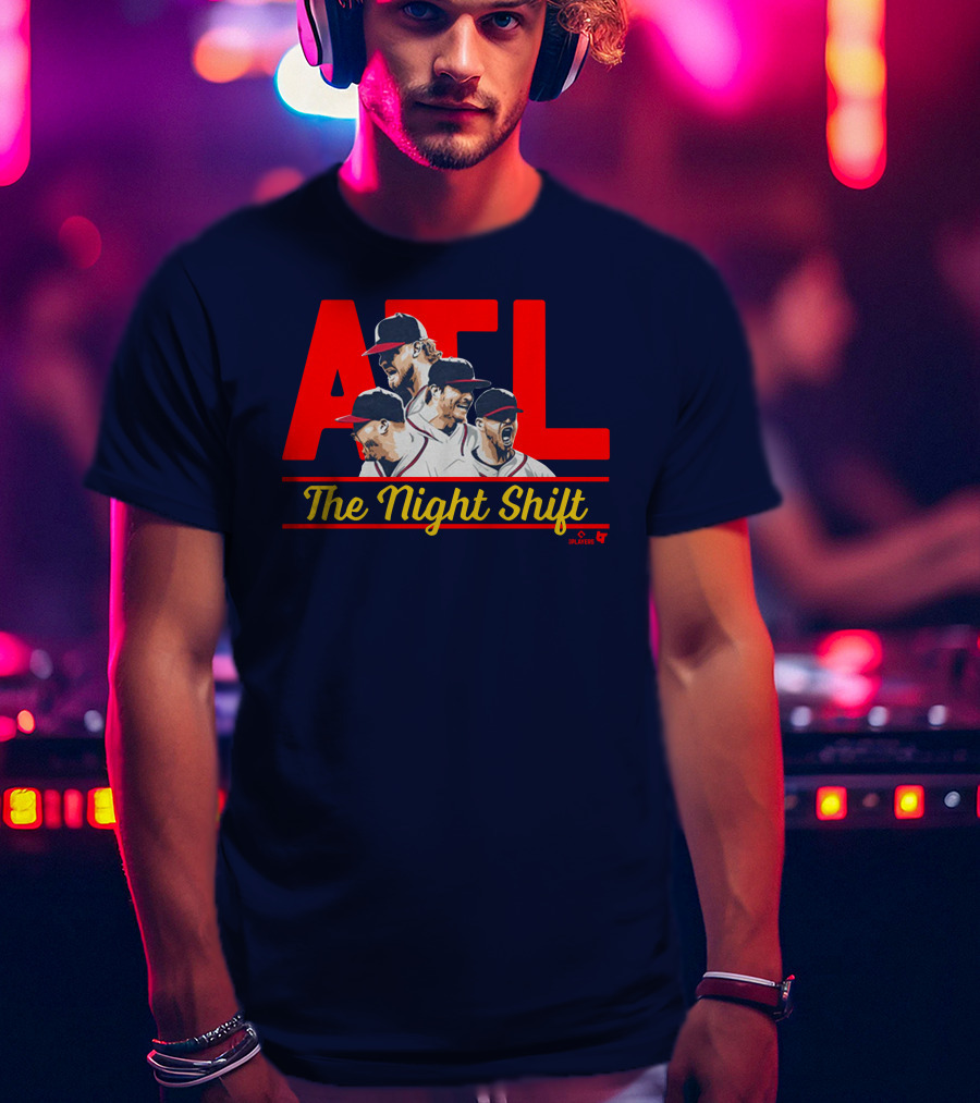 Breakingt Merch Atlanta The Night Shift Mlbpa Licensed ATL Players T-Shirt
