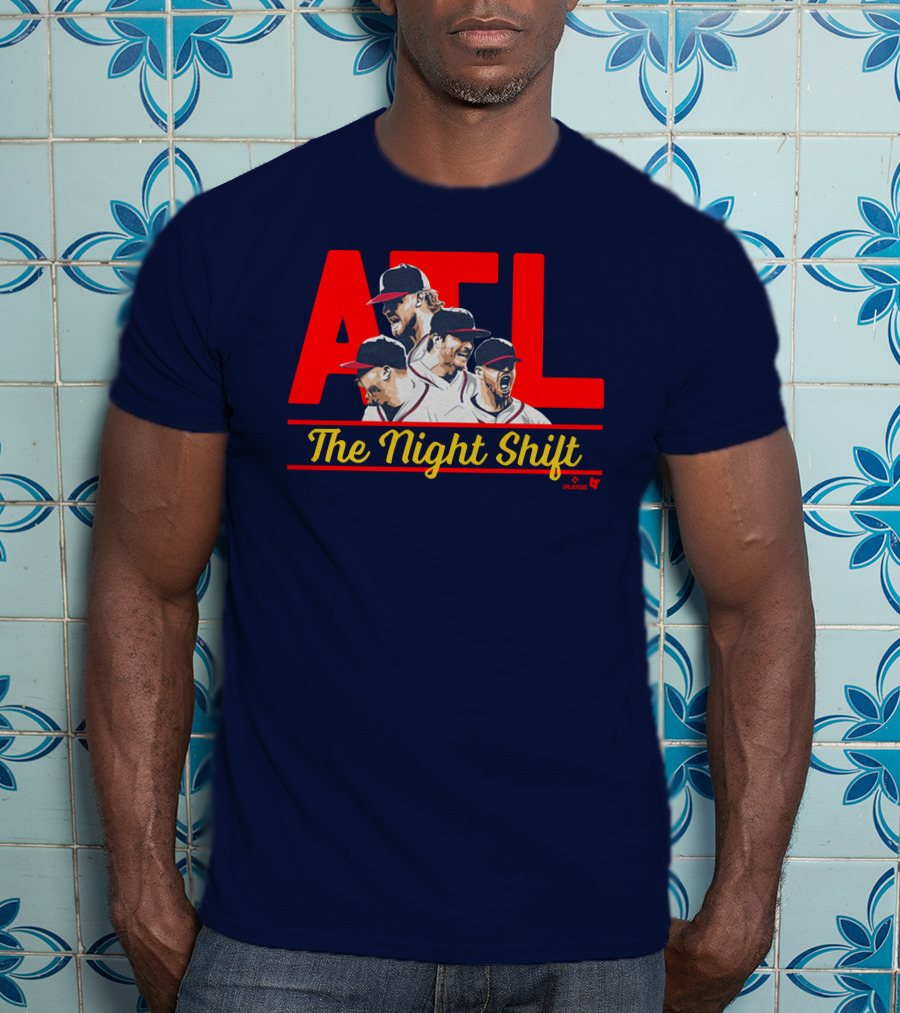 Breakingt Merch Atlanta The Night Shift Mlbpa Licensed ATL Players T-Shirt