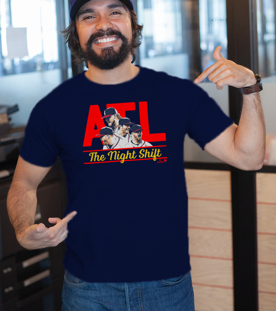 Breakingt Merch Atlanta The Night Shift Mlbpa Licensed ATL Players T-Shirt
