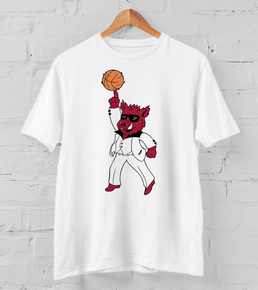 Merch Dancing Hog Basketball Arkansas T-Shirt