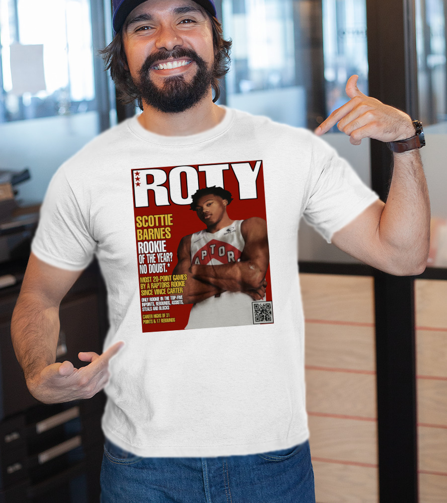 Scottie Barnes ROTY Most 20-Point Games By Raptors Rookie Since Vince Carter T-Shirt