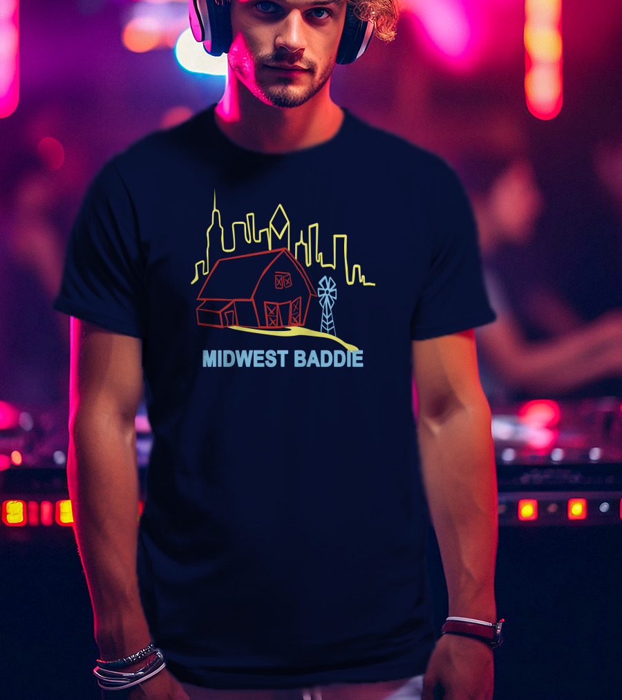 Midwest Baddie Barn Skyline T-Shirt