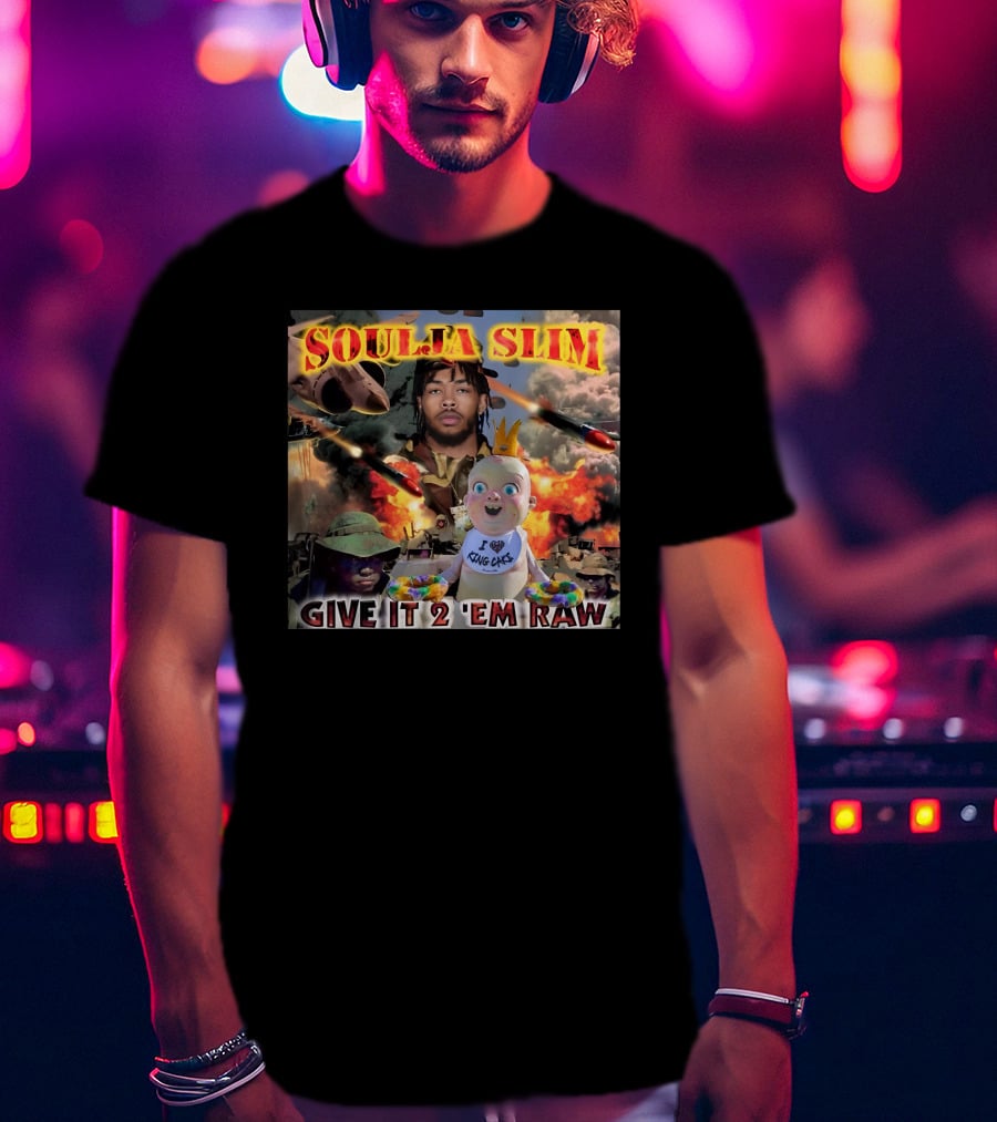 Soulja Slim Give It 2 'Em Raw Brandon Ingram King Cakes Baby Explosion T-Shirt
