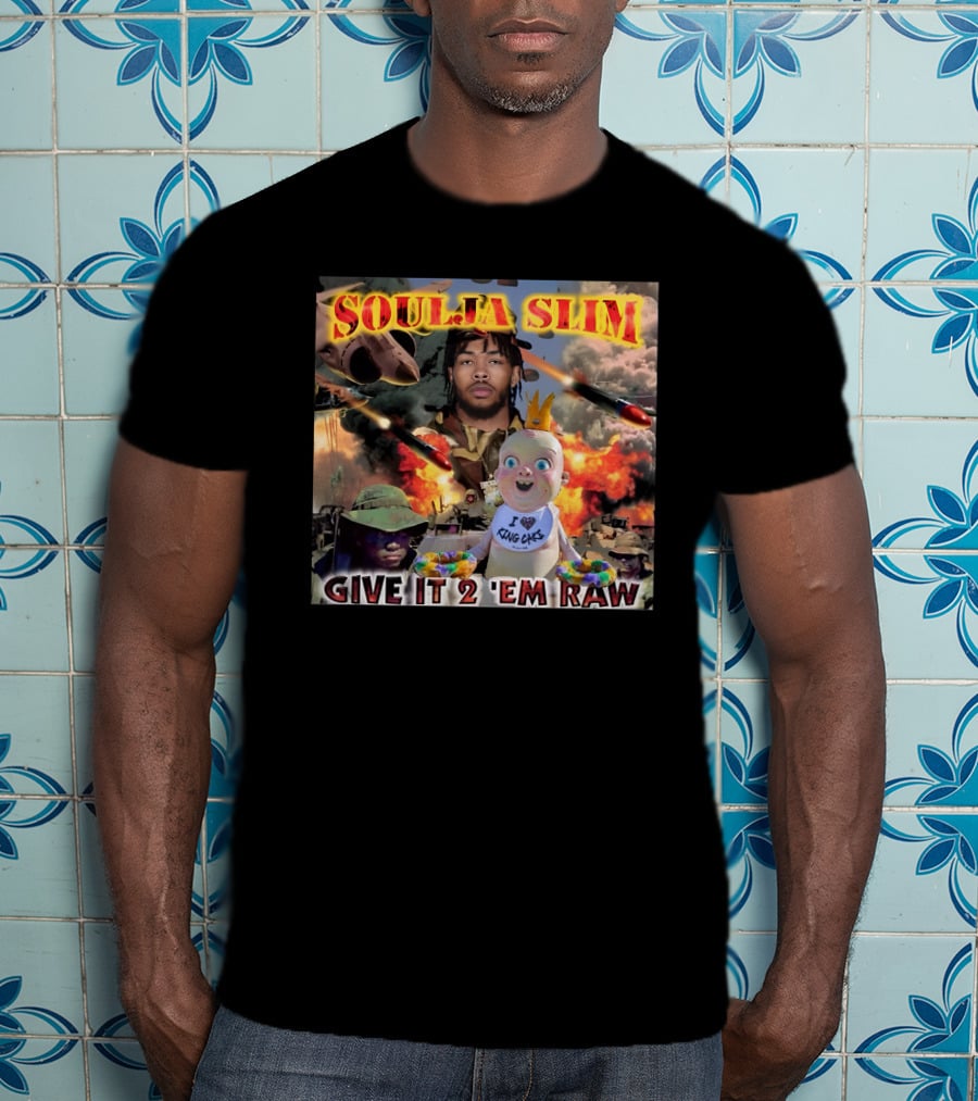 Soulja Slim Give It 2 'Em Raw Brandon Ingram King Cakes Baby Explosion T-Shirt