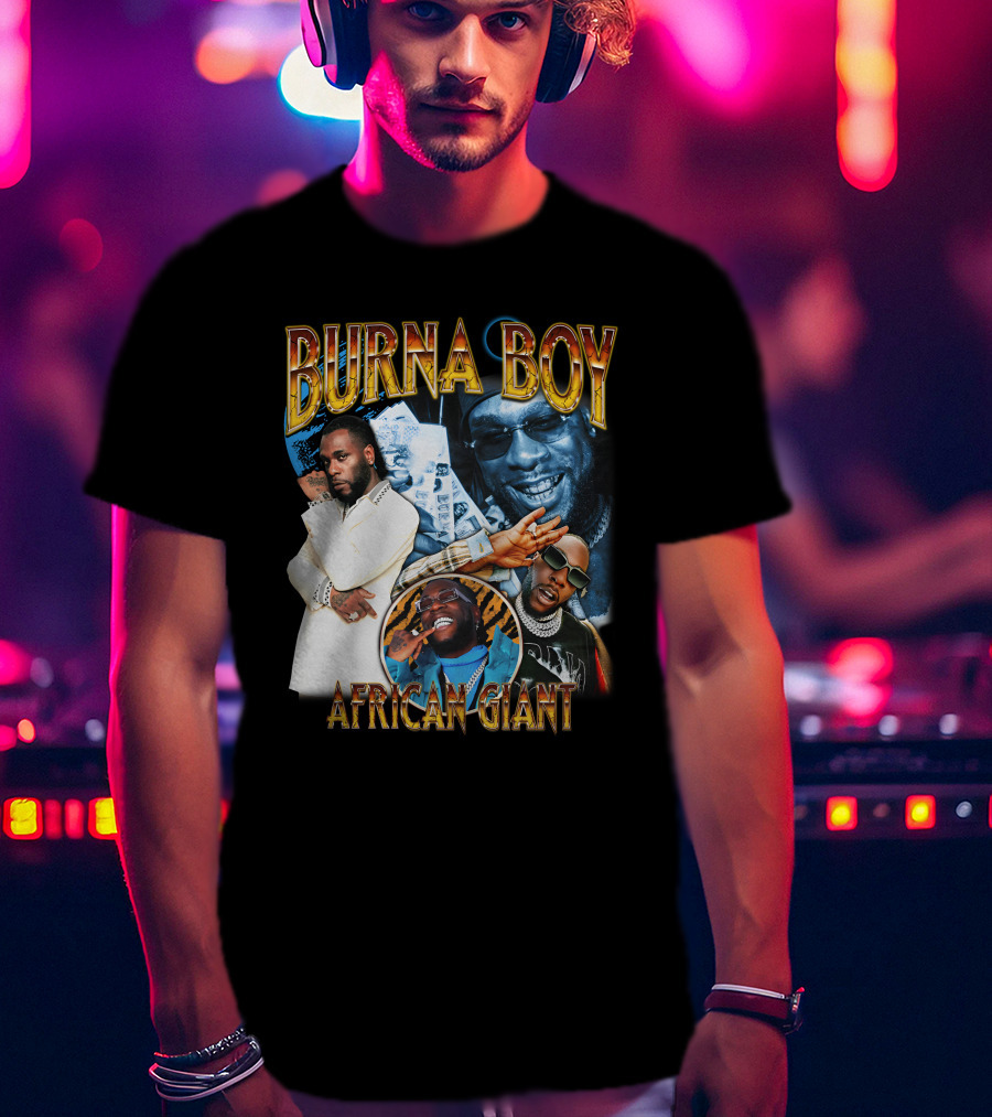 Burna Boy African Giant Sparkboyzco Merch T-Shirt