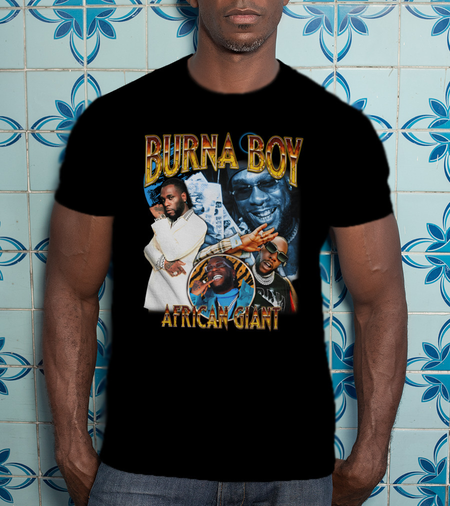 Burna Boy African Giant Sparkboyzco Merch T-Shirt