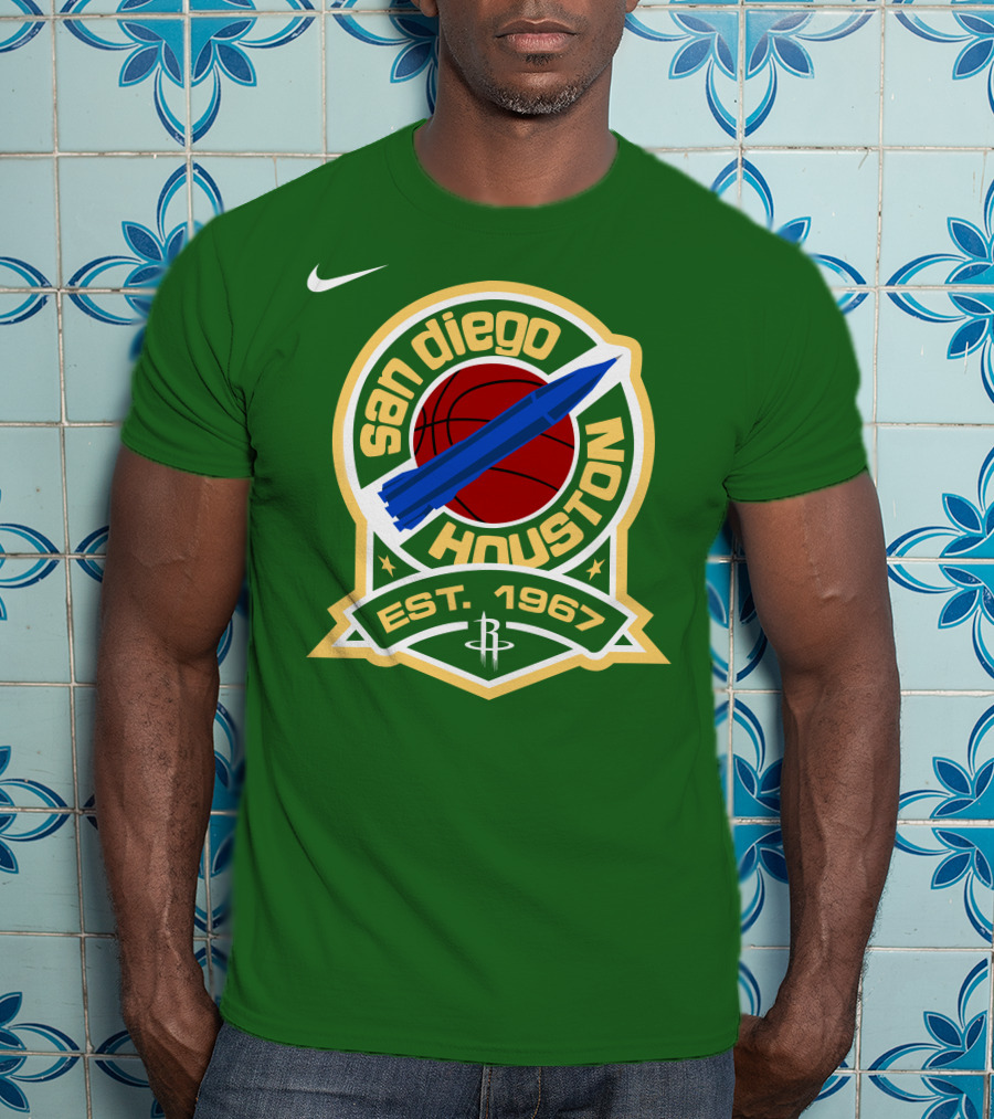 San Diego Houston Basketball Rocket Est 1967 T-Shirt