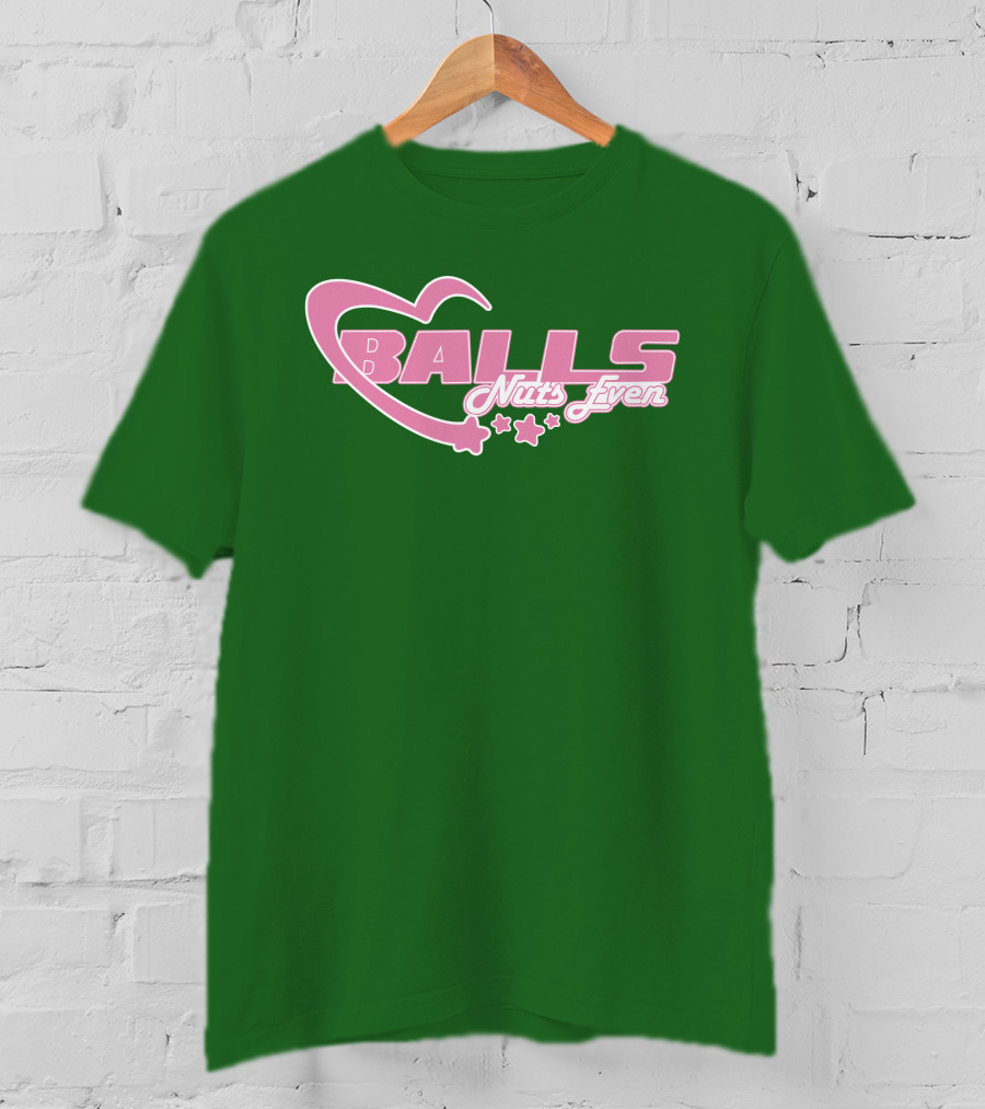 Balls Nuts Even Lucca International Pink Stars T-Shirt