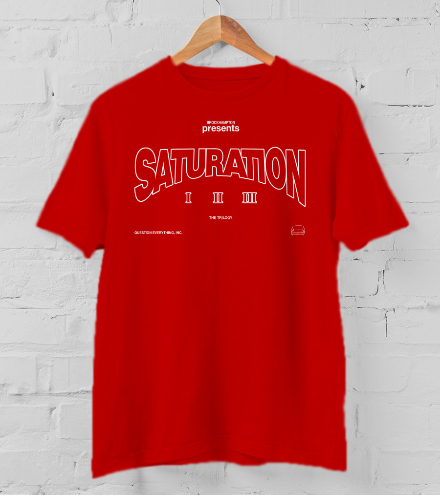 BROCKHAMPTON Presents SATURATION I II III The Trilogy Question Everything, Inc T-Shirt