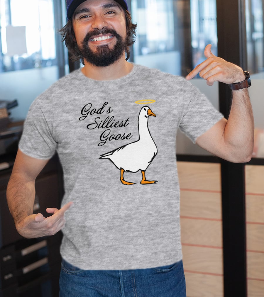 Middleclassfancy God's Silliest Goose Angelic Humor T-Shirt