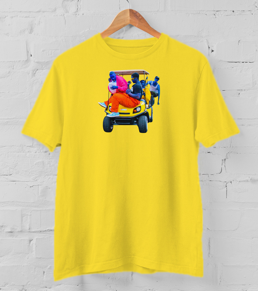 Brckhmptn Merch Brockhampton Star Blue People Yellow Golf Cart T-Shirt