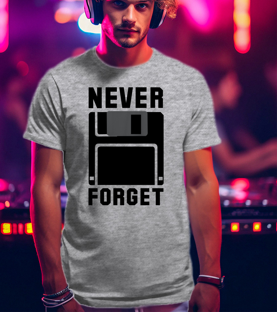 Jack Forge Never Forget Floppy Disk T-Shirt