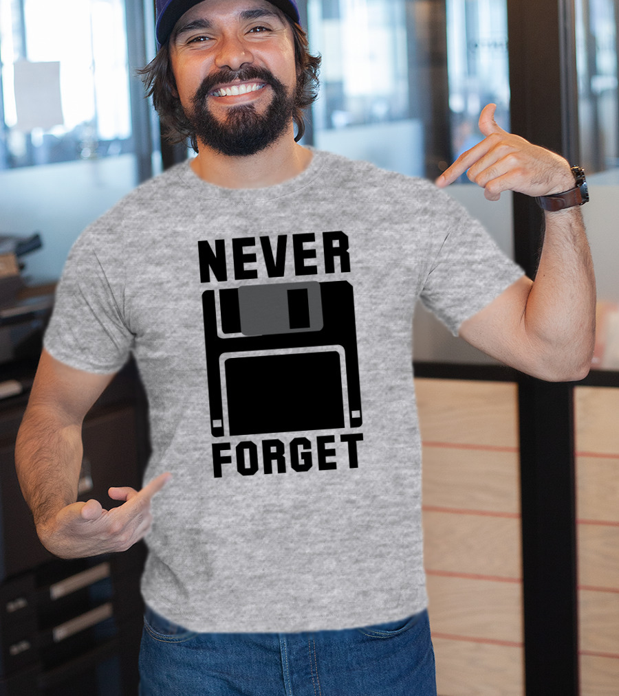 Jack Forge Never Forget Floppy Disk T-Shirt