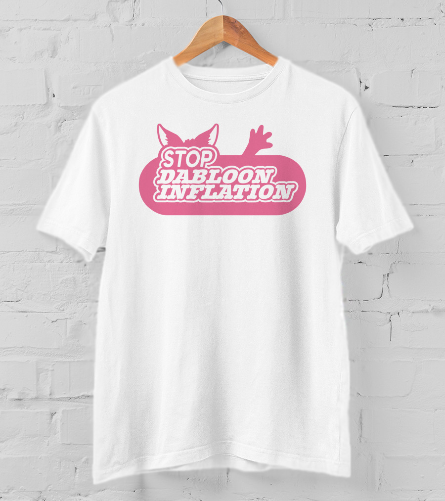 Lucca International Stop Dabloon Inflation With Cat Ears And Paw T-Shirt