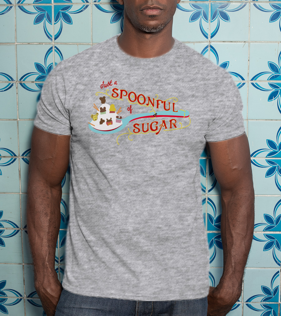 Just A Spoonful Of Sugar Disney Mary Poppins Style Icons T-Shirt