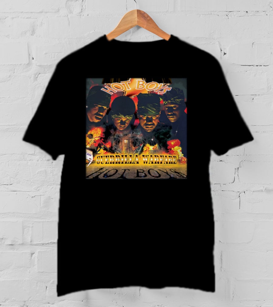 Metro Boomin Hot Boys Guerrilla Warfare Explosion And Bandana Faces T-Shirt