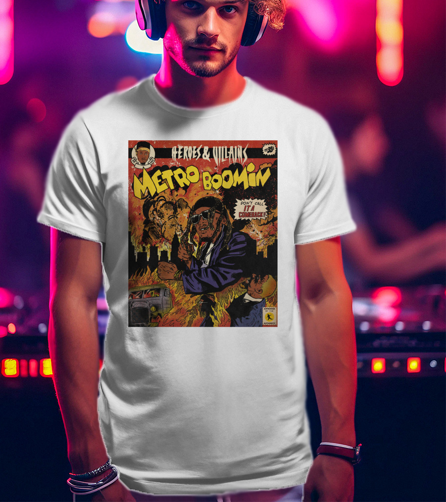 Heroes And Villains Metro Boomin Don't Call It A Comeback Comic T-Shirt