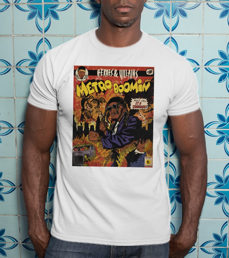 Heroes And Villains Metro Boomin Don't Call It A Comeback Comic T-Shirt