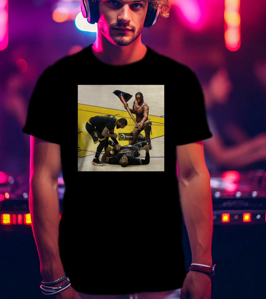 Revive Cleveland Basketball Courtside Gaming Fusion T-Shirt