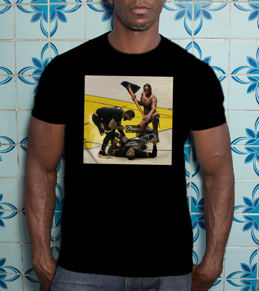 Revive Cleveland Basketball Courtside Gaming Fusion T-Shirt