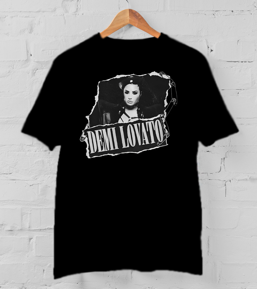Demi Lovato Ripped Aesthetic With Safety Pins T-Shirt