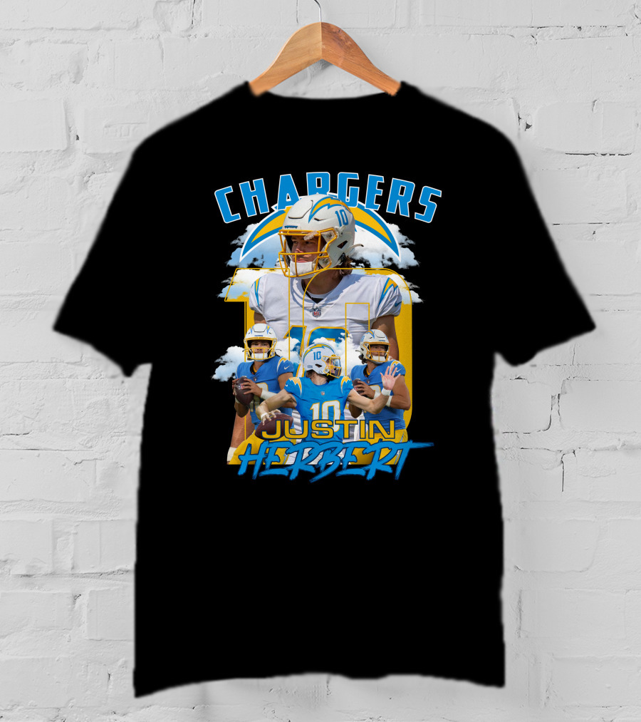 Chargers Justin Herbert NFL Football Star T-Shirt